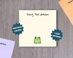 Living the Dream Sticky Notes, Funny Sticky Note, Cute Post-it Note Pads, Workplace Humor Notepad, Funny Coworker Gift, Cute Work Wife Gift - Etsy