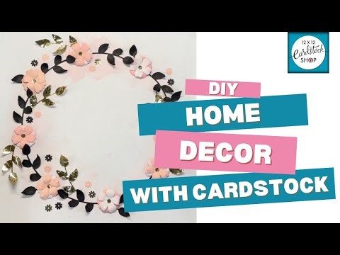 DIY Shadow Box Home Decor Project With Cardstock