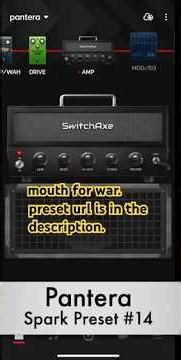 Positive Grid Spark Preset Pantera Mouth for war #positivegrid #guitar #pantera