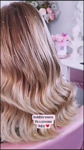 Fitting if invisible weave fitting process #invisibleweave #lvloxofficial #hairextensions #longhair #addmore #goals #hair #masterextensionist #weave