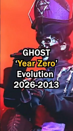 GHOST (2026-2013) - YEAR ZERO Ritual Evolution #ghost #bandghost #shorts