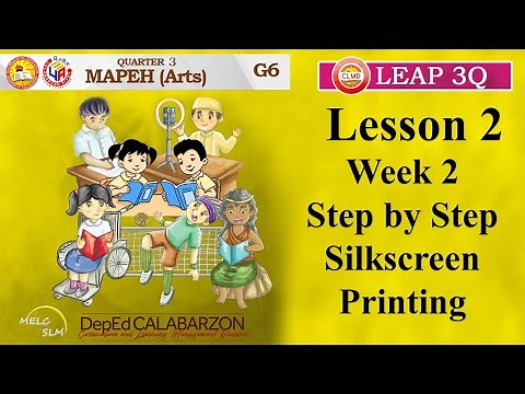 MAPEH ARTS 6 3Q LEAP LESSON 2 WEEK 2