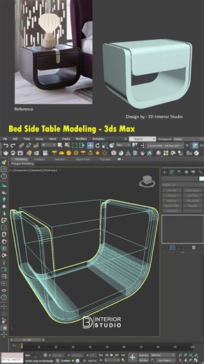Side Table Modeling in 3ds Max | @3dinteriorstudio