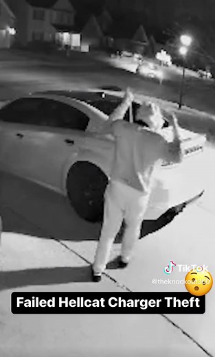 Failed Attempt to Steal Hellcat Charger Caught on Camera!