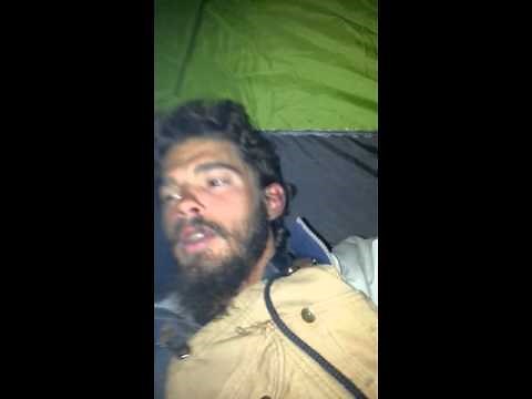 Living in the woods, homeless