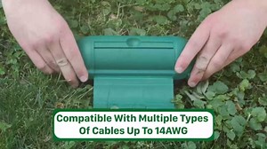 Garnen (2 Pack) Outdoor Extension Cord Safety Cover Weatherproof, Outdoor Power Cord Plug Protector Waterproof Hanger, Electrical Connection Box with Safety Seal for Outdoor Outlet, Decorations