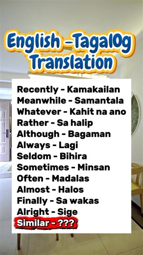 1.3K views · 15 reactions | English -Tagalog Translation Tagalog -English Translation #vocabulary #translation #learnenglish #tagalogenglishtranslation #reelsvideoシ #reelsviralシ #reelsviralシfb #reelsfbシ | Ivy A. Hernandez | Facebook