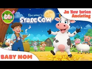 The Farmer’s Dancing Cow | Funny Farm Nursery Rhyme for Kids | Sing-Along Animal Song for Toddlers 🐮