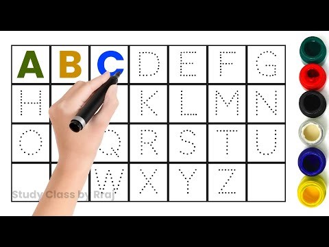 abcdef | phonics | writing along dotted alphabets | learn and write abc | phonics