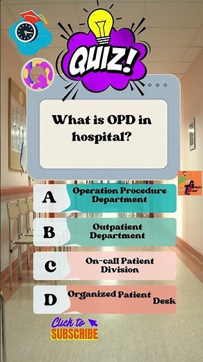What is OPD in hospital ? OPD full form in Medical.