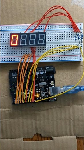 Arduino project 💡 4 digit 7 segment display
