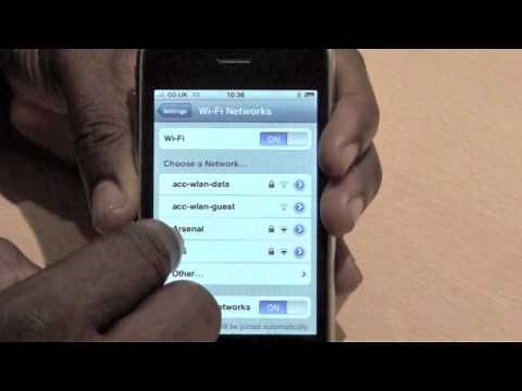 How to connect a iPhone to WiFi