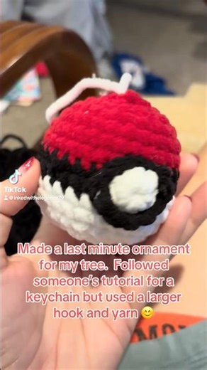 Last minute ornament! #crochet #amigurumi #whatsonmyhook #pokemon