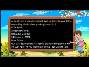 How to Write a Letter Video Lecture | English Grammar Class 4