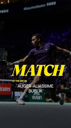 52K views · 334 reactions | FAA and Alexander Bublik fighting for maiden #RolexParisMasters final is our match of the day  | Rolex Paris Masters | Facebook