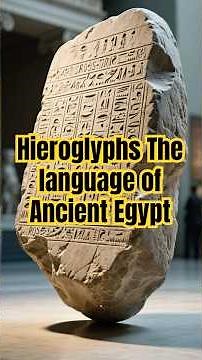 Hieroglyphs: The Sacred Language of the Gods #Hieroglyphs #AncientEgypt #EgyptianWriting