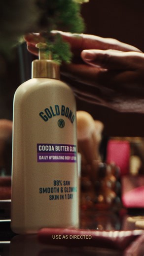 Cocoa Butter Glow Lotion is made with shea butter, cocoa butter & coconut oil to keep your skin hydrated, so you can #GetInTouch. | Gold Bond