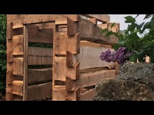 Building with Green Logs.... Handmade House TV #83