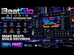 I Built My Own FREE DAW! 🔥 BeatGlo Studio — Full Beatmaking & Music Production Software