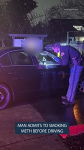 Man admits to smoking meth before driving