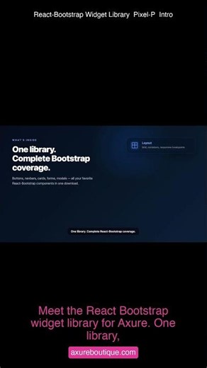 React-Bootstrap Widget Library Pixel-P Intro