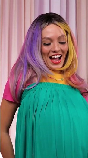 From Skirt to Stunning Dress 👗✨ Who else loves a quick glow-up hack? 💅