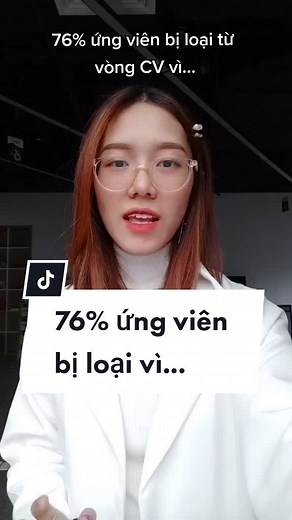 76% ứng viên bị loại từ vòng CV vì lý do này #topcv #learnontiktok #xinviec #tuyendung #cv #email