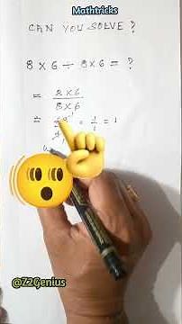 8 x 6 ÷ 8 x 6 = ? | Can You Solve This Simple Mathematics Question | For All #shorts #shortsfeed