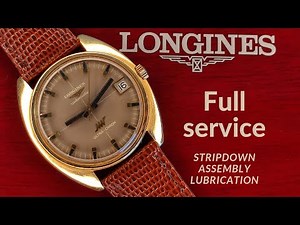 Longines ULTRA CHRON solid gold 18ct cal.431 high beat 36000BPH restoration full service