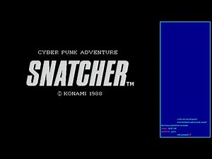 Snatcher (MSX2 hardware capture) Playthrough - 1 of 4