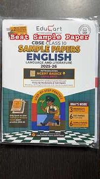 Educart CBSE Sample Paper Class 10 2025-26 English Language and Literature For 2026 Board Exam