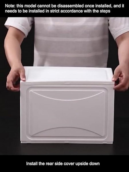 Acrylic shoe box installation steps