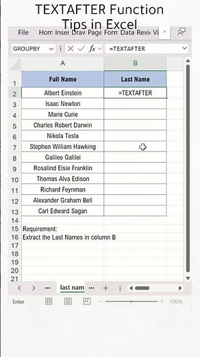 TEXTAFTER Function Tips in Excel