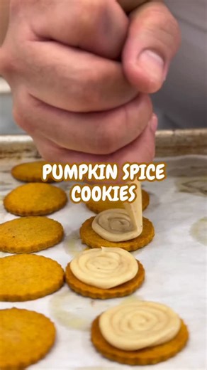 Pumpkin spice shortbread… with ganache. 🍂🍪 These cookies might just become your new holiday repeat bake. Chef @trungtvu Pumpkin Spice Shortbread Cookies with Ganache Filling layer warm spices, buttery shortbread, and a silky pumpkin-spice ganache that sets overnight for maximum flavor. Perfect for Thanksgiving, cookie swaps, or honestly, any night in. ✨ 📲 Full recipe over at @mentalfloss or in the @iceculinary bio! . . . #ICEculinary #HolidayBaking #PumpkinSpice | Institute of Culinary Educat