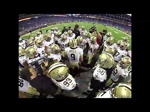 Drew Brees leads pre-game chant in Detroit: video