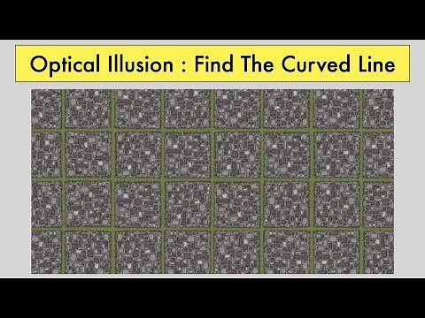 Find The Curved Line - Optical Illusion || find the curved line Answer