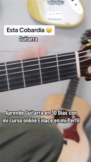 Esta cobardía tutorial de guitarra acordes | Franky Soto