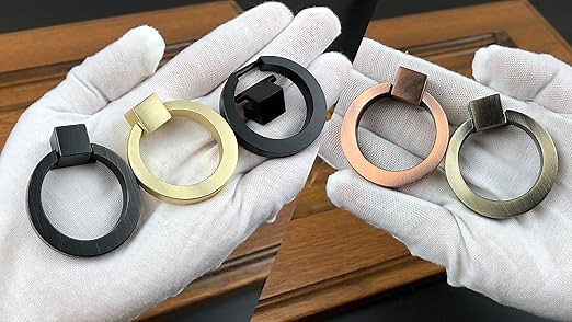 WEAVERBIRD Cabinet Knob Brushed Red Copper&Oil Rubbed Bronze