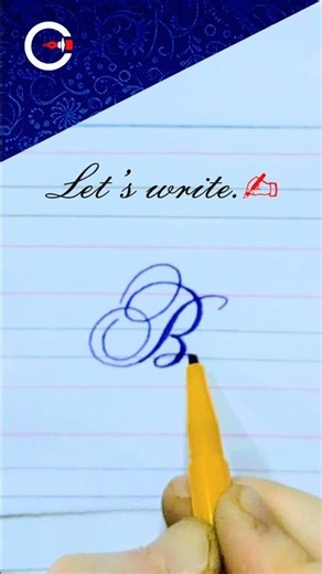 Easy letter calligraphy ✨ Neat and relaxing #shortvideo