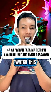 Isang paraan para ma retreive ang nakalimutang gmail password #fbreels #tips #tutorial #facebookturtorials #gmailpassword #retrievgmailpassword | Emer Tv