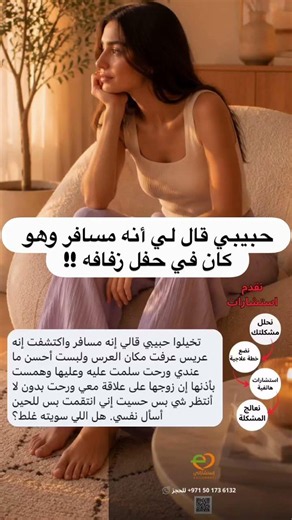 حبيبي قال لي إنه مسافر وهو كان في حفل زفافه! #استشاراتي