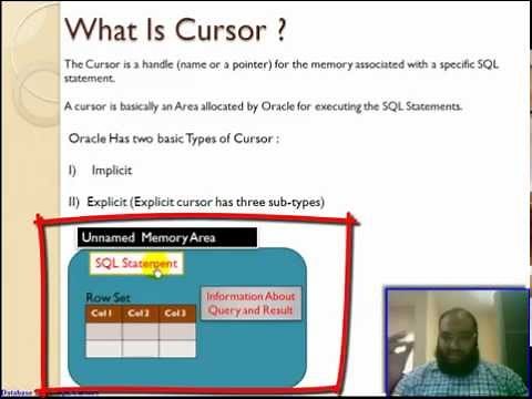 74- Oracle PL/SQL Cursors - Implicit and Explicit Cursors تعليم أوراكل