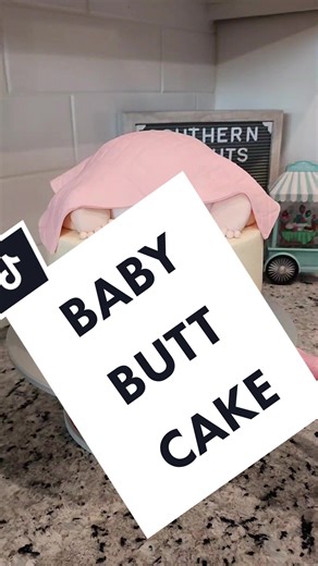 Baby butt cake #cakevideo #buttercream #fondant #baby #babyshower #babyshowercake #babybuttcake #babygirl #babycakes #cake #cakedecorating #cakesoftiktok #southerndelightscakery #bakersoftiktok #fypシ #fyp
