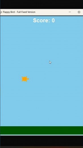 FLAPPY BIRD GAME DEVELOPMENT IN PYTHON CODE#chatgpt #coding #programminglanguage #python #ai #grok