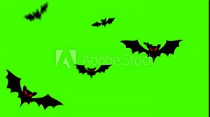 swarm of flying bats animation