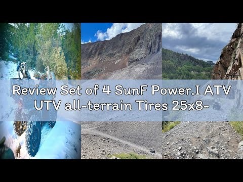 Review Set of 4 SunF Power.I ATV UTV all-terrain Tires 25x8-12 Front & 25x10-12 Rear, 6 PR, Tubeless