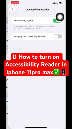 How to turn off Accessibility Reader in Iphone 11pro max✅📲 #iphone #11promax #accessibility #read