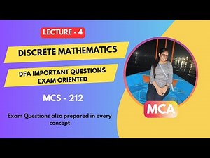 Day 4 | IGNOU MCA 1st Sem (MCS-212) | Discrete Mathematics | Regular Expression to DFA | Solved Exs