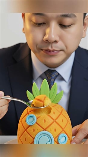 Spongebob house cake #shortsfeed #asmr #ai