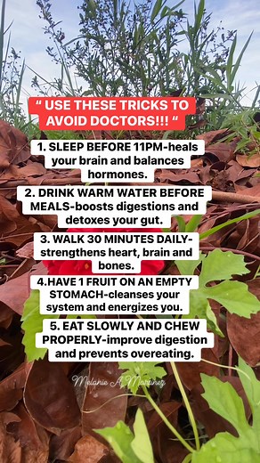 #avoiddoctors #tricks #knowledge #healthylifestyle | Melanie A. Martinez